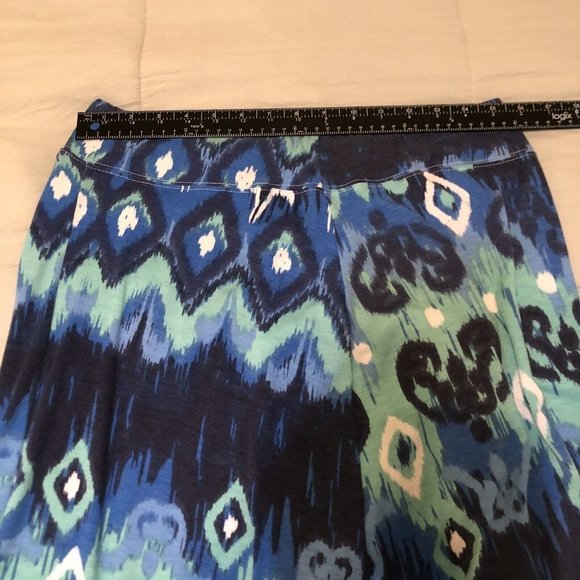 jane ashley womens skirt petite PL maxi Geometric Design - Picture 4 of 7